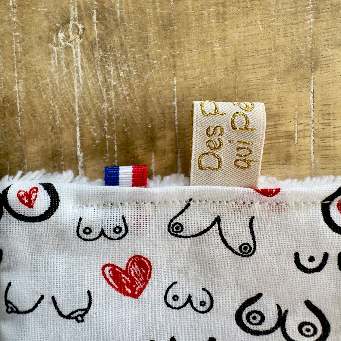 Lingettes lavables (x7) « Octobre Rose »