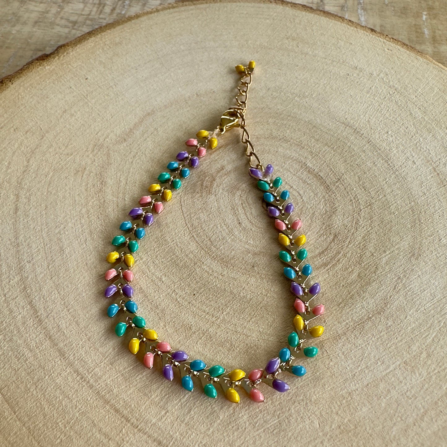 Bracelet feuilles